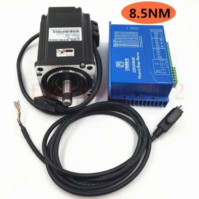 86J18118EC-1000+2HSS86H NEMA34 Stepper Motor 8.5Nm 1214oz-in Closed Loop Stepper Drive Kit 1000line Encoder 2Phase